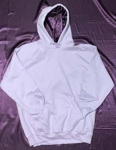 Embroidered Logo Satin Lined Hoodies 100% Cotton Streetwear Custom Heavyweight Blank Pullover Silk <b>Hoodie</b> for Men - Product Image 1