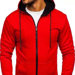 Low MOQ Winter Print 100% Cotton Fleece Zipper Hoodies para hombres-Alta calidad Mejor precio - Product Image 3