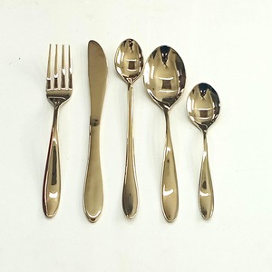 Recién llegado, juego de cubiertos chapados en plata, accesorios de cocina y colecciones de comedor, cuchara, tenedor y cuchillo, juego de cubiertos brillantes - Product Image 4