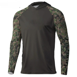 Camisas de pesca personalizadas de alta calidad Sudadera con capucha de manga larga Sublimación UPF Secado rápido Protección UV al aire libre Sudaderas con capucha de pesca de poliéster - Product Image 6