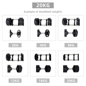 Stokta Body özel ayarlanabilir dambıl spor ağırlıkları Set demir ve kauçuk malzeme vücut geliştirme için dambıl rafı uygulama - Product Image 4
