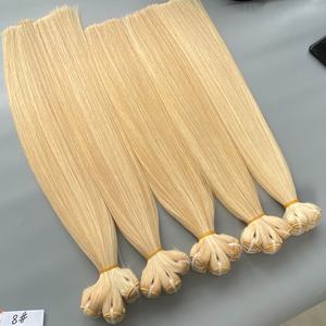 Vendeurs de trame de cheveux humains blonds clairs de cheveux vierges crus super doublement étirés Remy de longue durée - Product Image 5