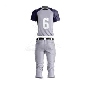 Uniformes de baseball respirants personnalisables OEM, 100% polyester, haute qualité, prix de gros en vente - Product Image 2