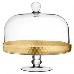 Soporte de pastel de metal chapado en oro y resistente de 2 niveles perfecto para bodas, fiestas y exhibiciones de postres duradero por Decor IMPEX - Product Image 2