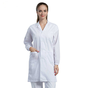 Uniformes hospitaliers pour médecins Infirmière Hôpital professionnel Blouse de laboratoire à manches courtes et longues avec poches - Product Image 1