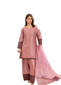 Ensemble Classique Long Shalwar Kameez pour Femmes - Ethnique Moderne Haute Qualité Prêt à Porter Tissu Personnalisable 2 Pièces Lavable Fête Diwali - Product Image 4