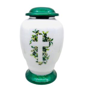 Urnas de cremación de mármol negro para adultos, urnas funerarias de aluminio con banda de grabado, artesanía - Product Image 5