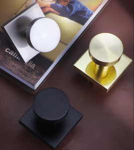 Luxury Round Gold Door Knob for Interior and Exterior Doors Stylish Handle for Home Office Bedroom Durable Modern Door <b>Hardware</b> - Product Image 5