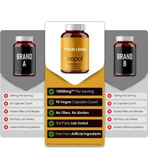 Orgánico 10:1 Nopal Cactus Extract 10000mg Suplemento de pera Espinosa en 90 cápsulas vegetales Sin OGM Sin gluten Suministro de 45 días - Product Image 5