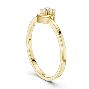 0.69 CT Lab Diamond Heart-Shaped <b>Ring</b> for Women VVS-VS Clarity 18KT, 14KT, 10KT Gold & 925 <b>Silver</b> Rose, Yellow, White - Product Image 4