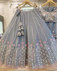 NOUVEAU DESIGNER BOLLYWOOD HEAVY GEOREGTTE 9MM WORK LEHENGAS AVEC DUPATTA - Product Image 2