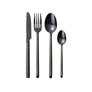Unique <b>Grey</b> Color Stainless Steel Flatware <b>Set</b> Twist Handle Modern Design Mirror Polish Low Price Cutlery for Hotels Restaurants - Product Image 3