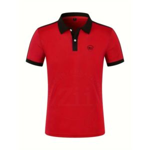 เสื้อเชิ้ตผู้ชายลายทางคลาสสิก ฤดูร้อน 2024 ผ้าโพลีเอสเตอร์ แขนสั้น ทรงเข้ารูป คอปกโปโล ระบายอากาศได้ดี - Product Image 2