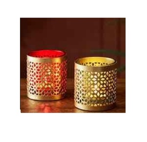 Indian Handmade Table Ware Decorative Small Metal <b>Tealight</b> <b>Holder</b> New Arrival Customized Color Square Iron <b>Tealight</b> Candle - Product Image 1
