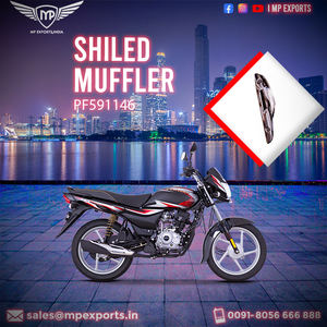 SILENCIADOR INDIANO DE ALTA CALIDAD DE ESCUDO B104D PARA BAJAJ PLATINA PF591146 SILENCIADOR DE ESCUDO DE PRECIO MÁS BAJO - Product Image 2