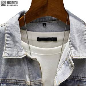 Dernière conception à faible taux et bon matériel Oem Services Tendance Mode et bonne vente Vestes en jean pour hommes-Veste en jean pour hommes - Product Image 3