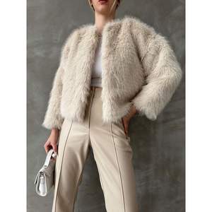 เสื้อโค้ทขนสัตว์เทียมสำหรับผู้หญิง Topshow ขายส่ง - Product Image 2