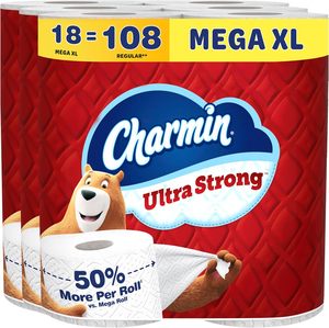 กระดาษชำระชาร์มิน อัลตร้า สตรอง 18 ม้วนขนาดเมก้าเอ็กแอล = 108 ม้วนขนาดปกติ - Product Image 6
