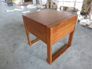 Chic and Trendy Sustainable <b>Teak</b> Modern <b>Bedside</b> <b>Table</b> with 1 Drawer for Bedroom Decor - Product Image 6