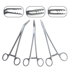 Instrumentos quirúrgicos ortopédicos de acero inoxidable, fórceps de agarre de tejido médico con dientes, fórceps de tejido blando - Product Image 2