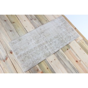 Alfombra Turca de 1.7x3.4 pies, Alfombra Pequeña Vintage, Alfombra Geométrica Verde Marrón - Product Image 2