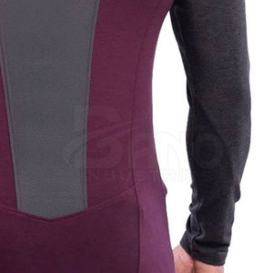 Chemise de fitness de couleur unie durable tricot coton/fibre de bambou à séchage rapide dernière conception pour vêtements de plein air Service OEM disponible - Product Image 6