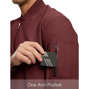 Blouson aviateur personnalisable pour homme pour l'hiver avec manches rembourrées, ourlet en tricot côtelé, fermeture éclair fiable et fabrication complète OEM ODM - Product Image 5