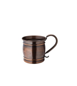 Mule en cuivre avec détails martelés et poignée dorée adaptée aux cadeaux d'entreprise de mariage ou aux collections de bar à domicile - Product Image 6