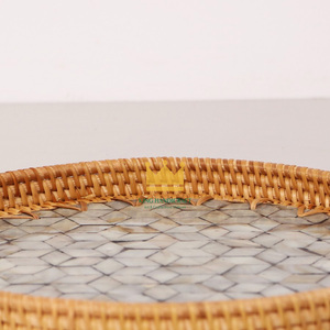 Cubo de nácar ecológico hecho a mano, bandeja de ratán inspirada, gran oferta, Exportación de Vietnam - Product Image 5