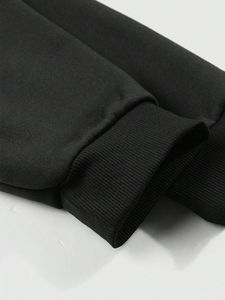 Sweat à capuche pour homme, veste décontractée ample pour l'hiver, 100% coton, broderie créative de poisson - Product Image 5