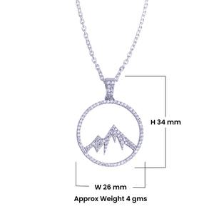 Collar con Colgante de Diamantes de Imitación VVS Moissanite, Estilo Hip Hop, con Diseño de Montaña en Plata 925, Joyería de Lujo para Mujer, Superventas - Product Image 2