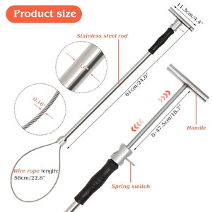 Atrapa Cerdos Veterinario de Alta Resistencia, 18 Pulgadas, Acero Inoxidable, Manual, con Mango Ergonómico, Manipulación Segura, Certificado CE - Product Image 5