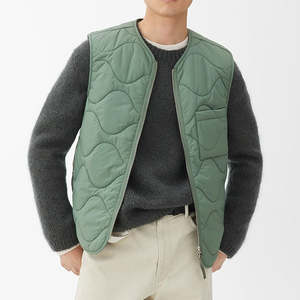Best Seller Quilted Puffer Men's Windproof Bubble Vest Custom Design with <b>Zipper</b> Closure on <b>Sale</b> Now - Product Image 4