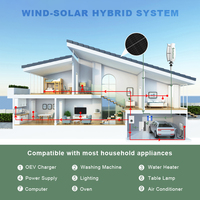 Petite taille et haute efficacité énergétique éolienne à axe vertical en forme de fleur 1000W 12V/24V