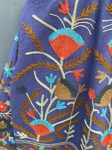 Chaqueta de algodón bordada Suzani hecha a mano, abrigo bohemio floral colorido, prendas de vestir exteriores étnicas artesanales para mujer - Product Image 3