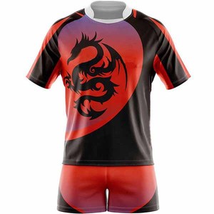2025 estilo personalizado de secado rápido de Rugby Jersey conjunto corto transpirable sublimado al por mayor uniforme de Rugby a precio barato - Product Image 2