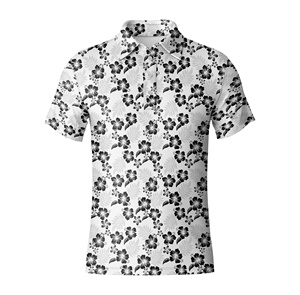 Chemise de golf pour homme en jersey uni, OEM, polyester, élasthanne, extensible, séchage rapide, haute performance, uniforme de golf - Product Image 6
