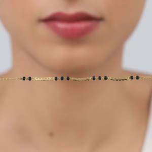 Premium Skyla Gold Diamond Mangalsutra pulsera elegante diamante brazalete diseñador joyería hecha a mano para mujeres bodas y festivas - Product Image 4