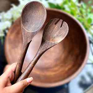 Alta demanda con precio razonable, cuencos hechos a mano, fabricante y exportador de utensilios de cocina de madera de mango de nogal con calidad de exportación - Product Image 4