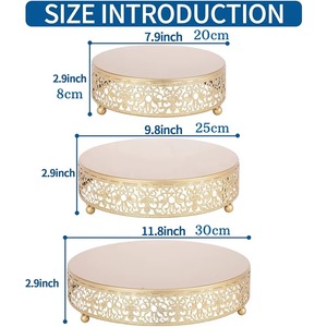 Support à gâteau en bois et résine support à dessert décoratif élégant pour fête d'anniversaire de mariage et utilisation de cuisine à domicile moderne d'Inde - Product Image 2