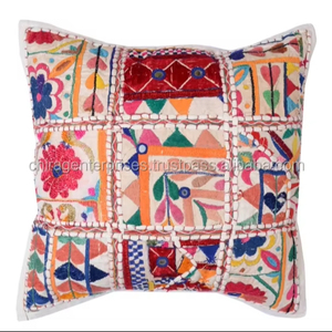 2025 Moroccan Pillow and <b>Sofa</b> <b>Cushion</b> <b>Cover</b> New Ethnic Embroidery Design Cotton Decorative Indoor and Outdoor Home Accessory - Product Image 4