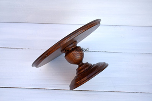 Elegant handcrafted wooden cake <b>stand</b> for birthday wedding party dessert and <b>cupcake</b> display Tradebyd - Product Image 3