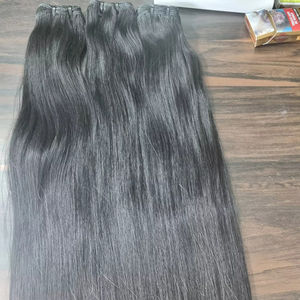 Extensions de cheveux de trame Remy droites vierges pures luxe origine de l'Inde du Sud cheveux de temple indiens crus vague profonde vague lâche cheveux humains - Product Image 1