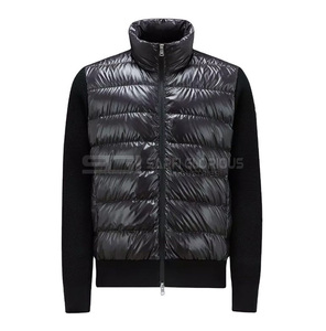 Chaqueta acolchada impermeable para hombre hecha a medida al por mayor, el último diseño más vendido con cierre de cremallera, poliéster transpirable liso para invierno - Product Image 4