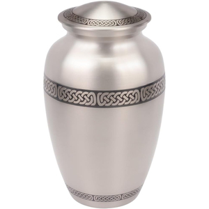 Métal créatif avec design taillé en diamant ciselé à la main urnes de crémation noires modernes écologiques cendres humaines accessoires funéraires - Product Image 4