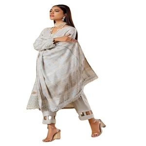 Best Selling High Quality Genuine Leather <b>Fabric</b> Salwar Kameez Ladies <b>Indian</b> & Pakistani Clothing Wholesale Collection - Product Image 1