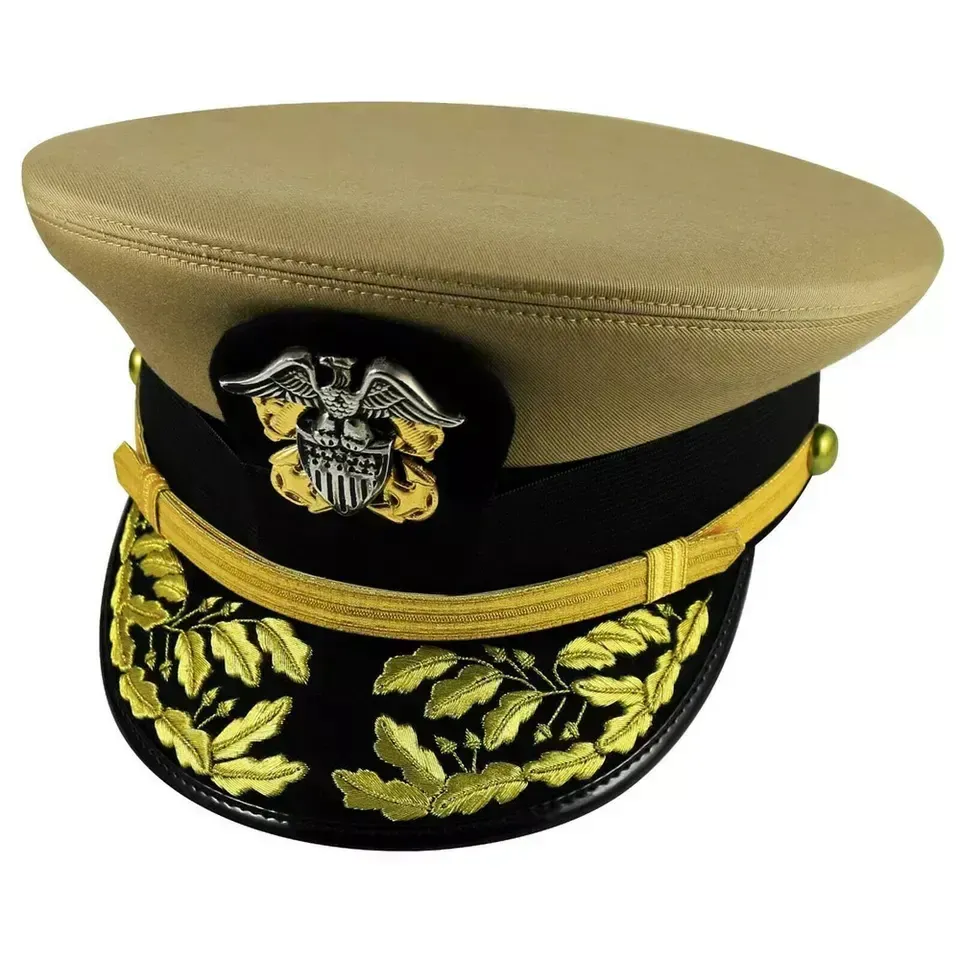 Cappello da ufficiale con Logo ricamato personalizzato berretto capitano ufficiale cappello da cavaliere