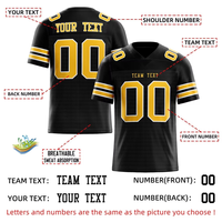 Camiseta de Fútbol Americano/Rugby Unisex Personalizada, 100% Poliéster, Malla Transpirable, Antiencogimiento, Diseño con Bloques de Color para Todas las Temporadas