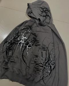 เสื้อฮู้ดผู้ชายแบบรูดซิปรูดซิปมีซิปปรับแต่งได้สำหรับฤดูหนาวผ้าฝ้าย100% - Product Image 4