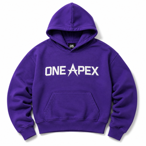 เสื้อฮู้ดดี้สีม่วงแบบโอเวอร์ไซส์สำหรับผู้ชาย ผ้าคอตตอนหนานุ่ม สไตล์สตรีทแวร์ พิมพ์ลายกราฟิก รับผลิตแบบ OEM ODM - Product Image 4